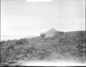 Image of Baldwin Ziegler Expedition house at Cape Philip Brooks, Shannon Is.